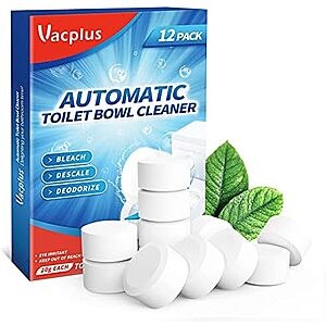 [SnS, AC] $3.82 | 12-Pack Vacplus Toilet Bowl Cleaning Tablets at Amazon